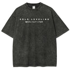 T-shirt unisexe délavé Solo-leveling 2503010752