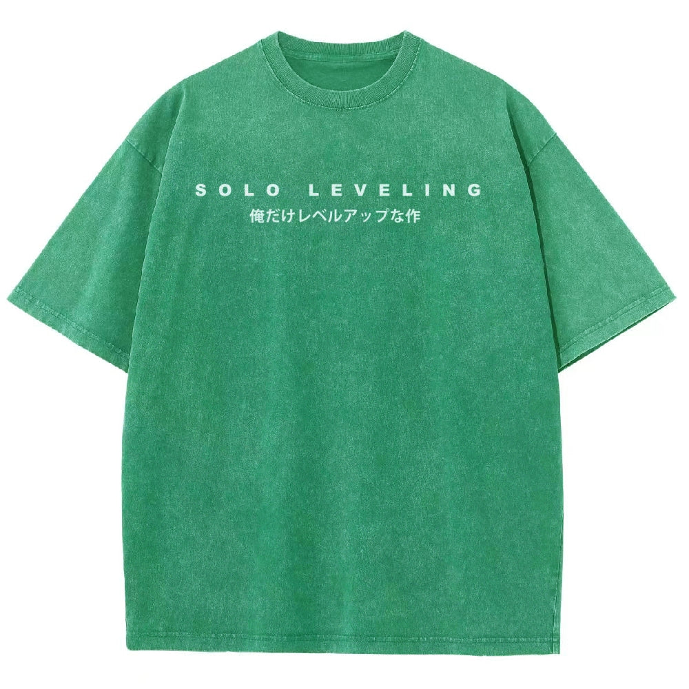 Camiseta lavada unisex Solo Leveling 2503010752