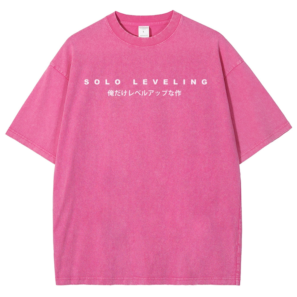 Camiseta lavada unisex Solo Leveling 2503010752