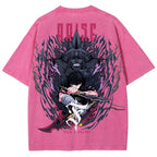 T-shirt unisexe délavé Solo-leveling 2503010752