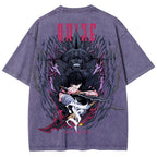 T-shirt unisexe délavé Solo-leveling 2503010752