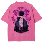 Solo-Leveling Unisex Fit Washed T-Shirt 2503012789