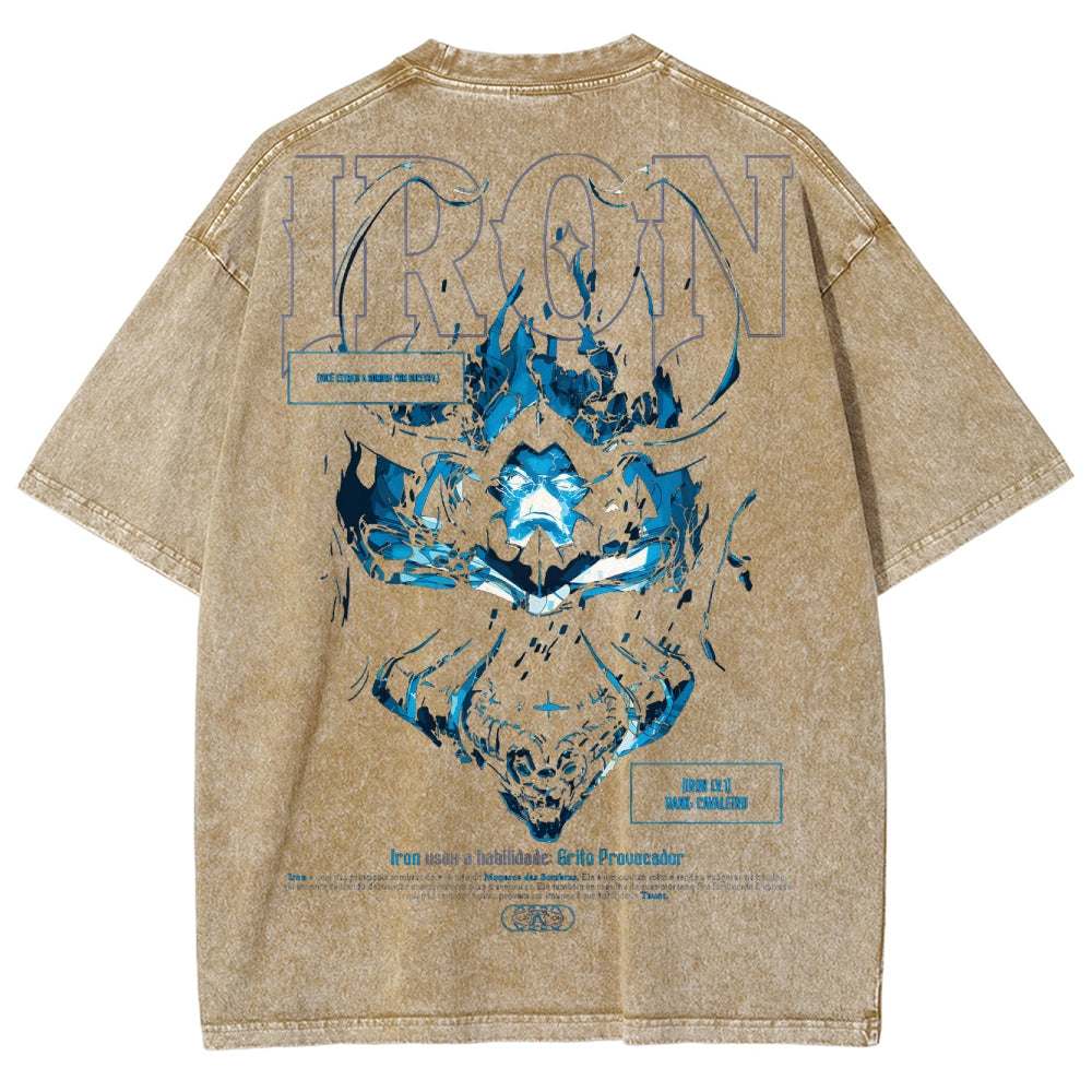 Solo-Leveling Unisex Fit Washed T-Shirt 2503012793