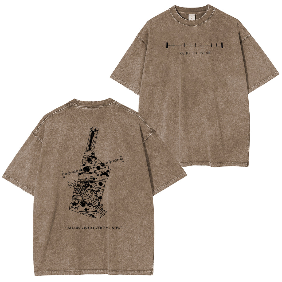 AHORA ENTRO EN TIEMPO EXTRA - Divertida camiseta/sudadera de cuello redondo/sudadera con capucha vintage lavada