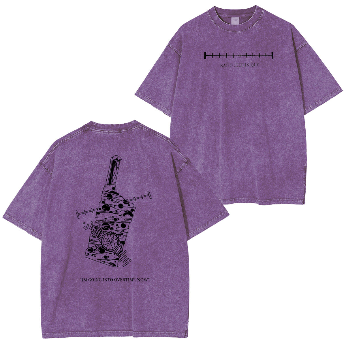 AHORA ENTRO EN TIEMPO EXTRA - Divertida camiseta/sudadera de cuello redondo/sudadera con capucha vintage lavada