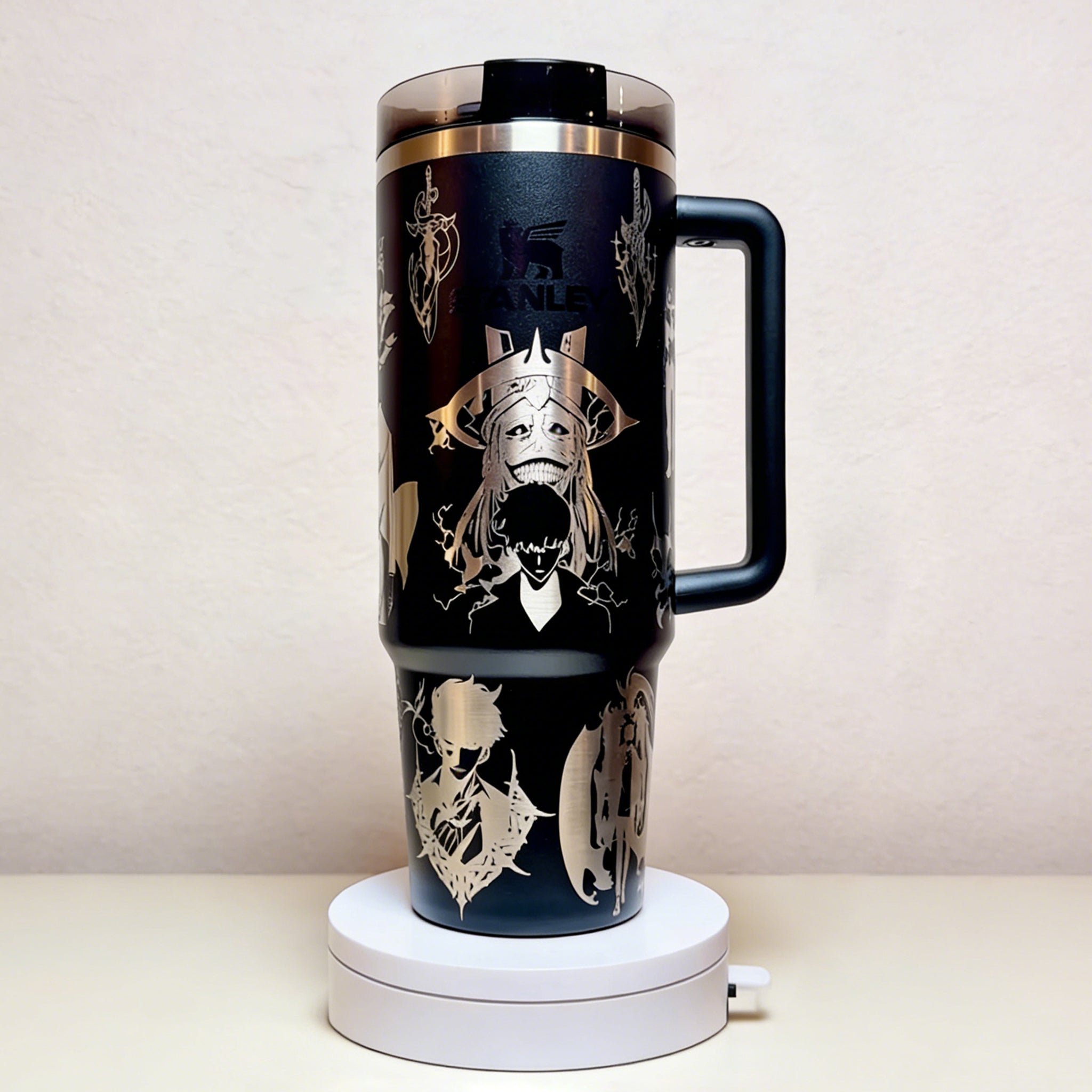 Laser Engraved Anime Stanley Tumbler Cup