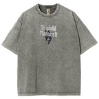 Camiseta Unisex Lavada Shadow Monarch Estampada