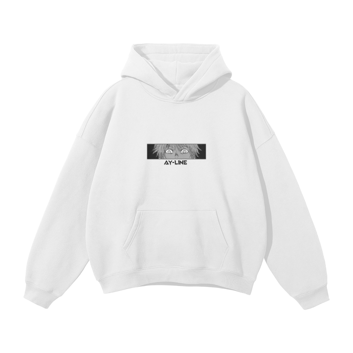 La sudadera con capucha streetwear clásica The Honored One blanca