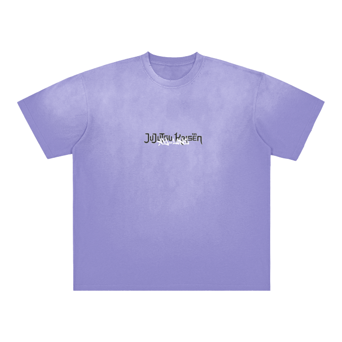 T-shirt Streetwear Clap and Crush violet délavé épais