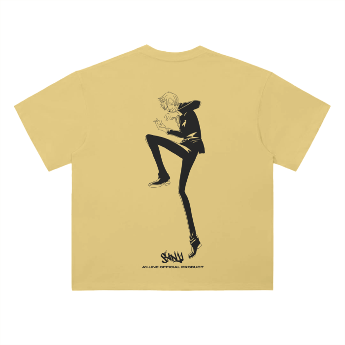 Black Leg Neon Streetwear Shirt Yellow