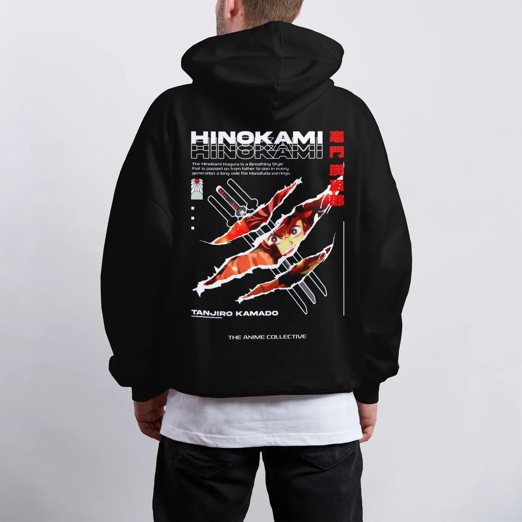 Tanjiro Kamado Hinokami Demon Slayer | Sweat à capuche