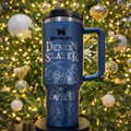 Demon Slayer Themed engraved Stanley Tumbler Cup