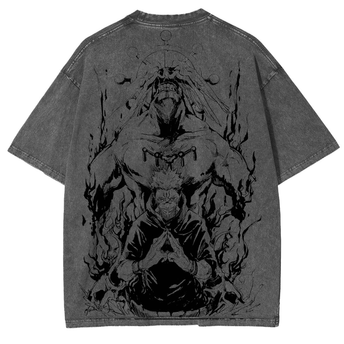 Sukuna & Mahoraga Vintage Washed Unisex T-Shirt