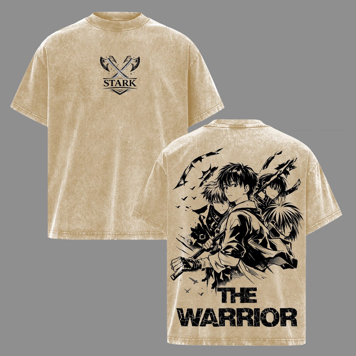 Camiseta/Sudadera de cuello redondo/Sudadera con capucha Frieren Beyond Journeys End Vintage Washed
