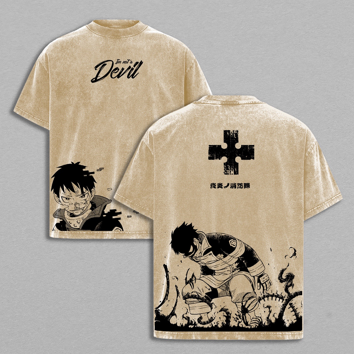 Camiseta/Sudadera Fire Force Lavada
