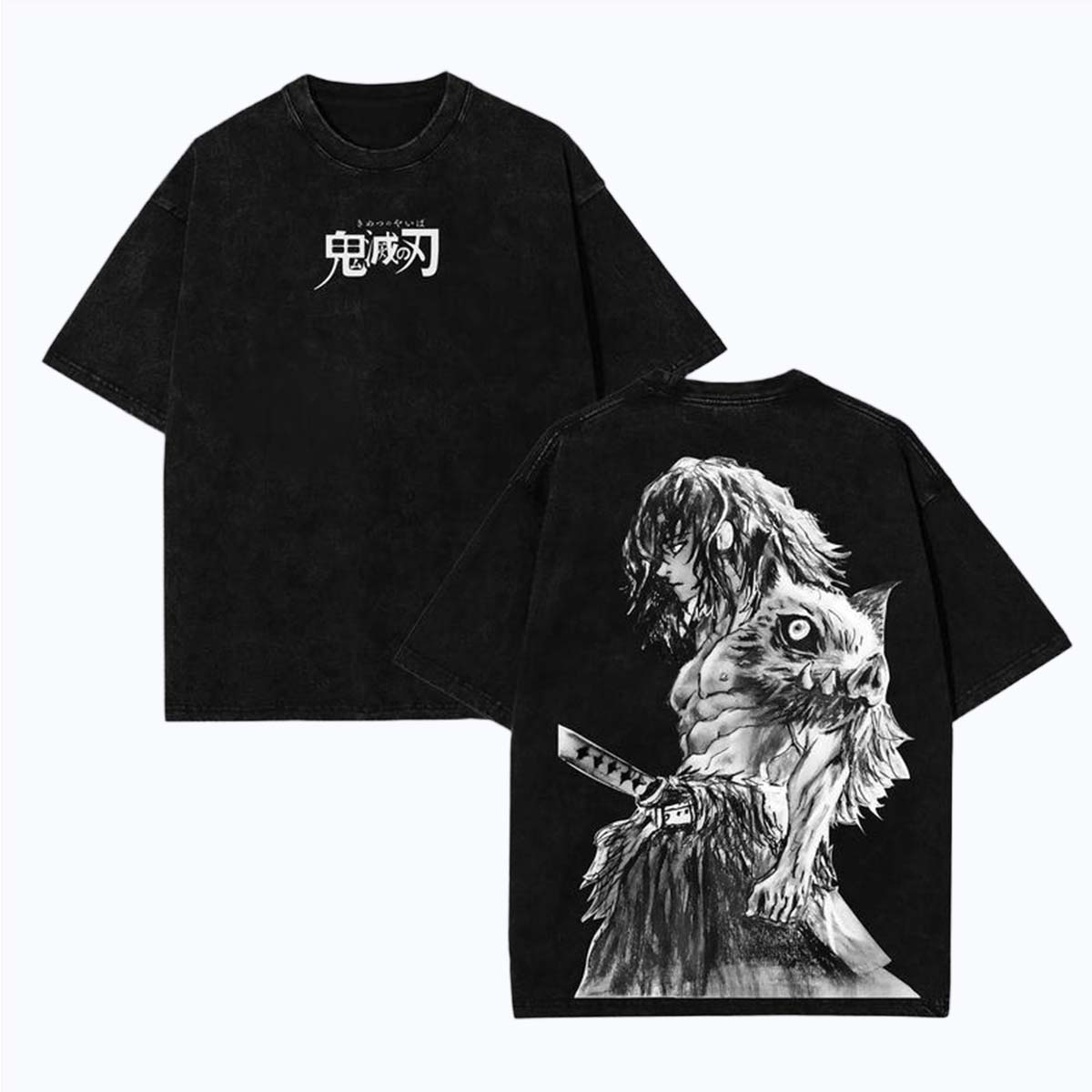 Camiseta de anime de Inosuke Hashibira de Demon Slayer