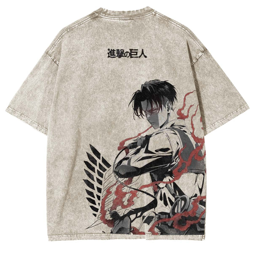 Levi Ackerman Vintage Washed Unisex T-Shirt