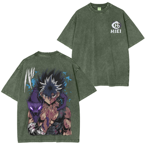 Hiei Yu Yu Hakusho Washed T-shirt
