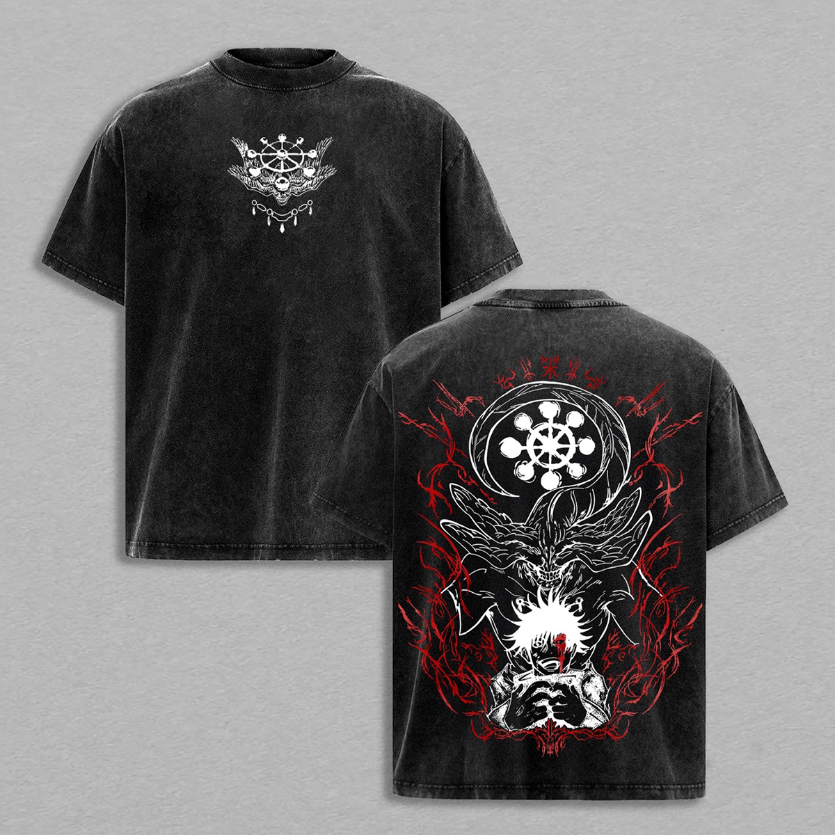 Megumi Fushiguro Jujutsu Kaisen washed T-shirt/Crewneck/Hoodie