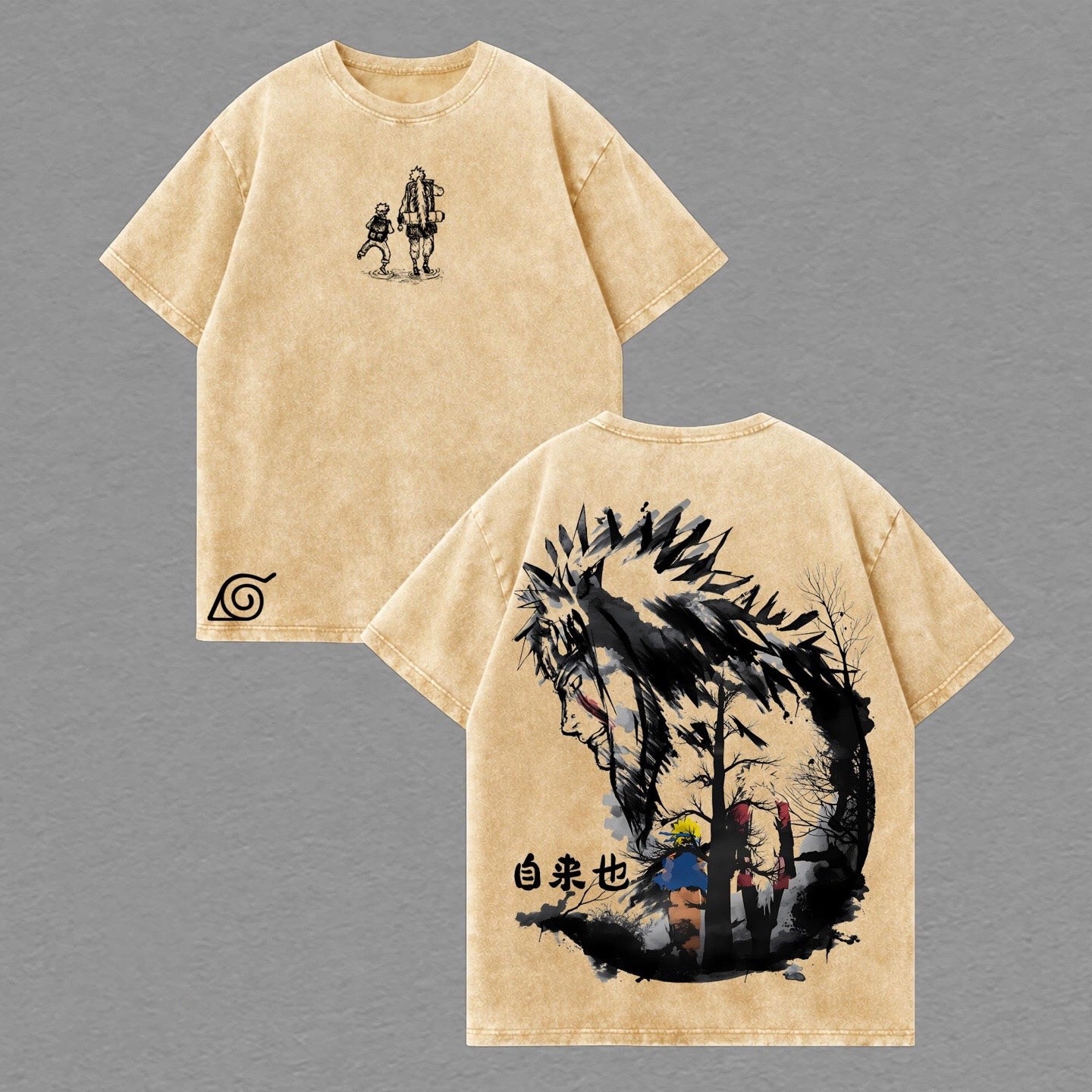 Jiraiya Naruto Anime Washed T-shirt/Crewneck/Hoodie