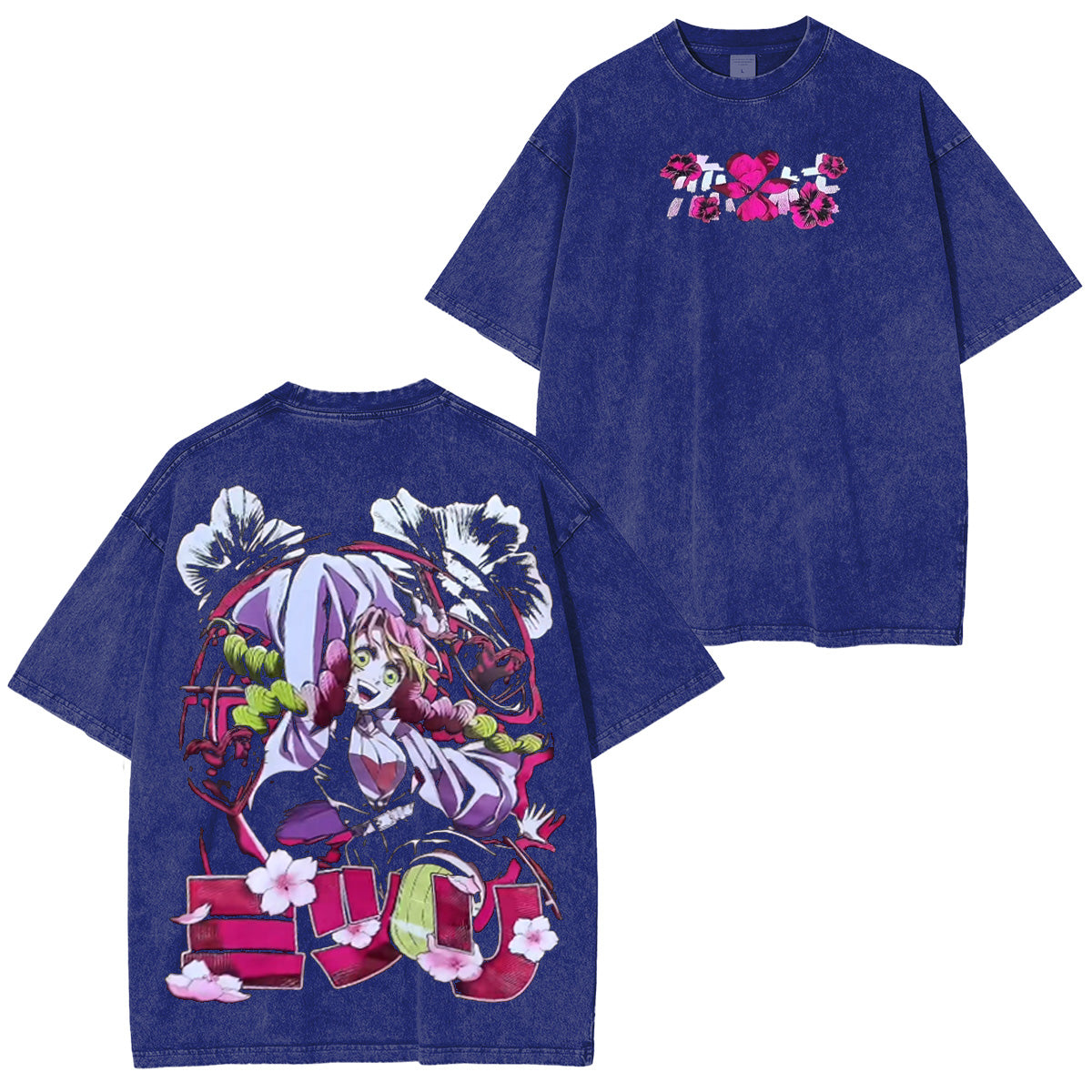 Mitsuri Kanroji Demon Slayer T-shirt délavé/Col rond/Sweat à capuche