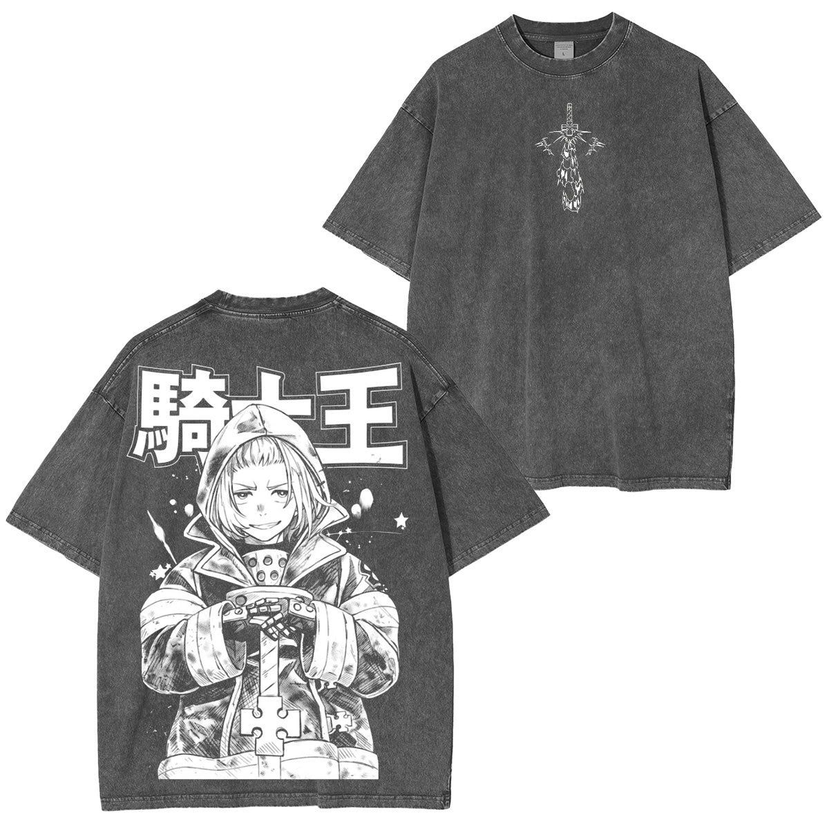 T-shirt/Sweat-shirt/Sweat à capuche délavé Fire Force Arthur Boyle