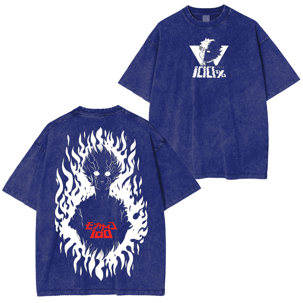 T-shirt/Sweat-shirt/Sweat à capuche délavé Mob Psycho 100