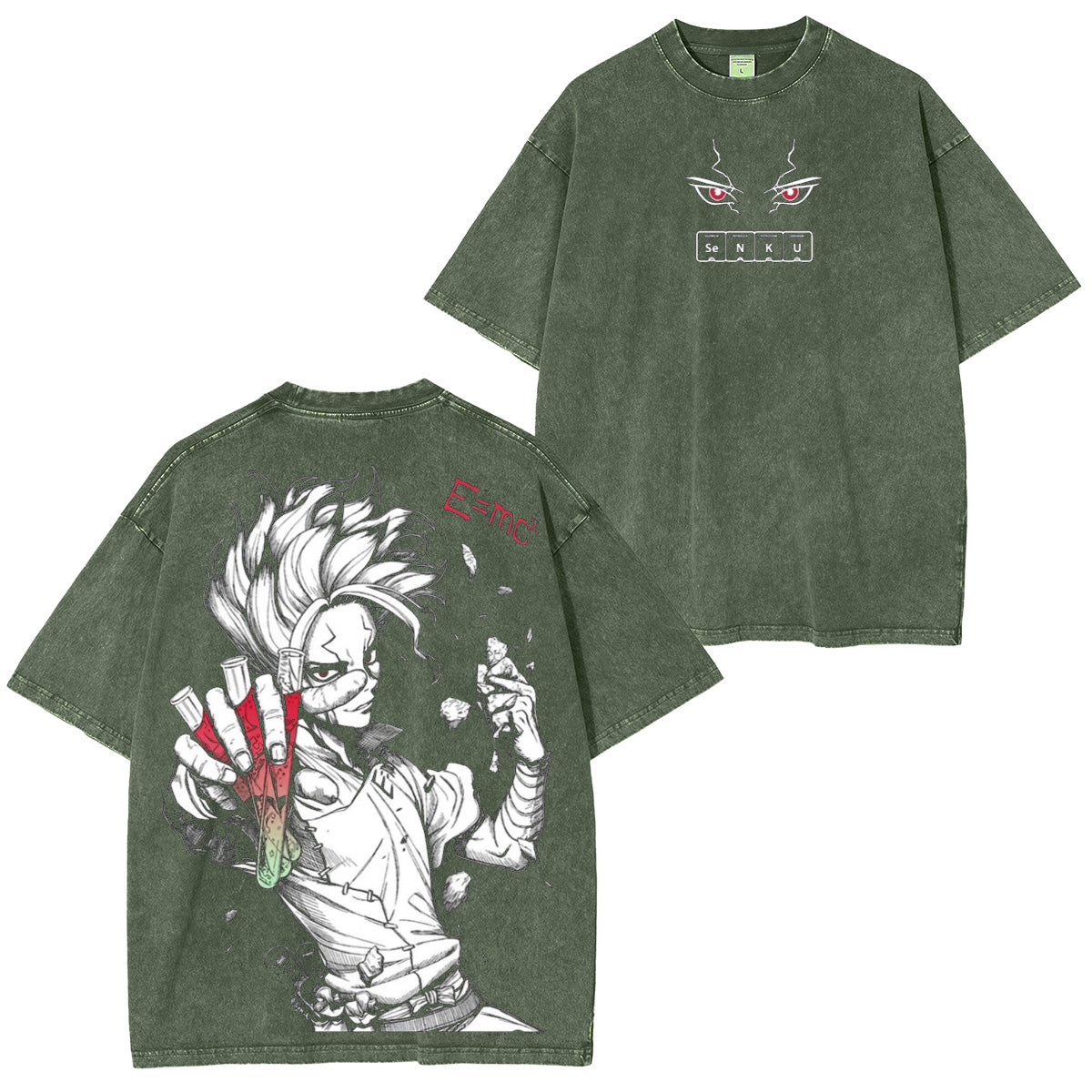 Senku Ishigami Dr. STONE T-shirt/Sweat-shirt/Sweat à capuche délavé
