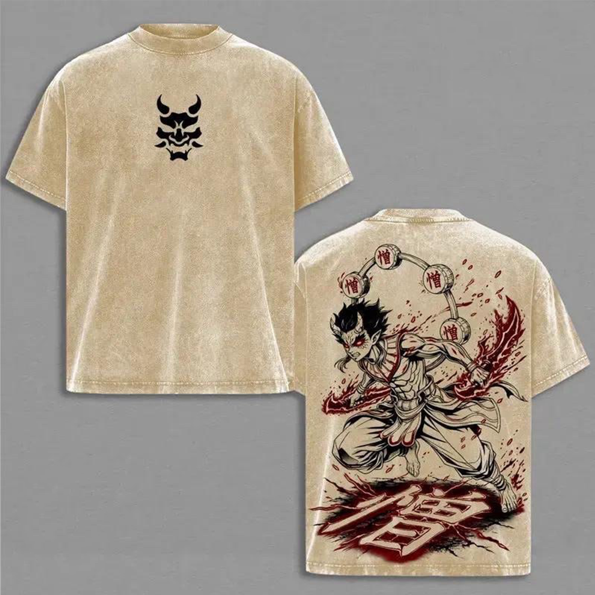 Demon Slayer Vintage Washed T-shirt/Crewneck/Hoodie