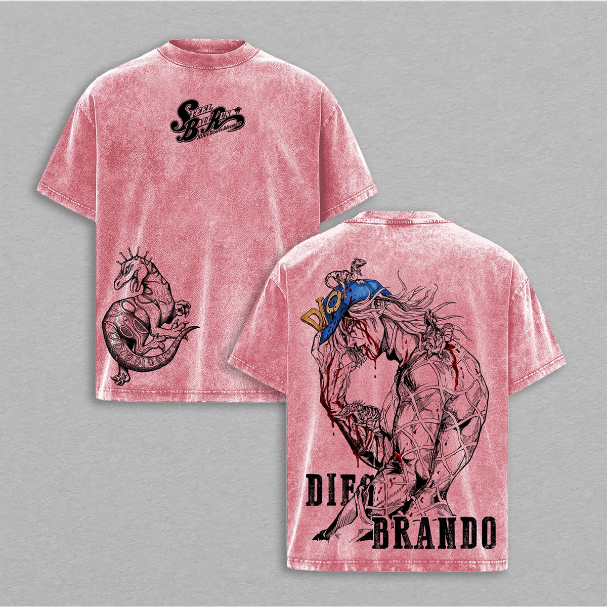 Libérez une puissance primitive avec ce t-shirt/sweat/hoodie vintage délavé Diego Brando