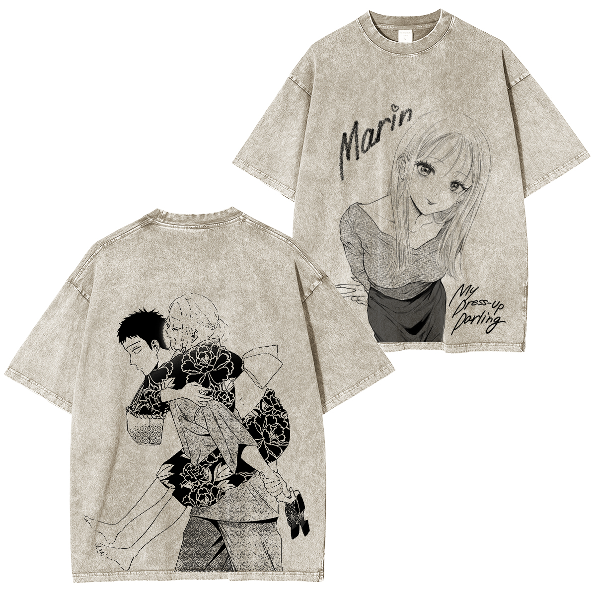 My Dress-Up Darling Anime Vintage Washed T-shirt