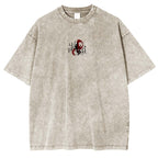 Camiseta Tachima Anime estampada a doble cara lavada