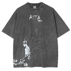 Camiseta extragrande lavada Black Clover