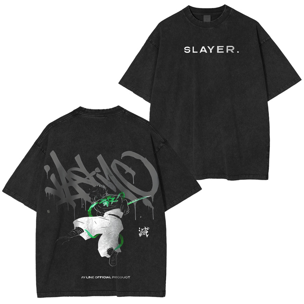T-shirts vintage d'anime Demon Slayer Tanjiro Kamado