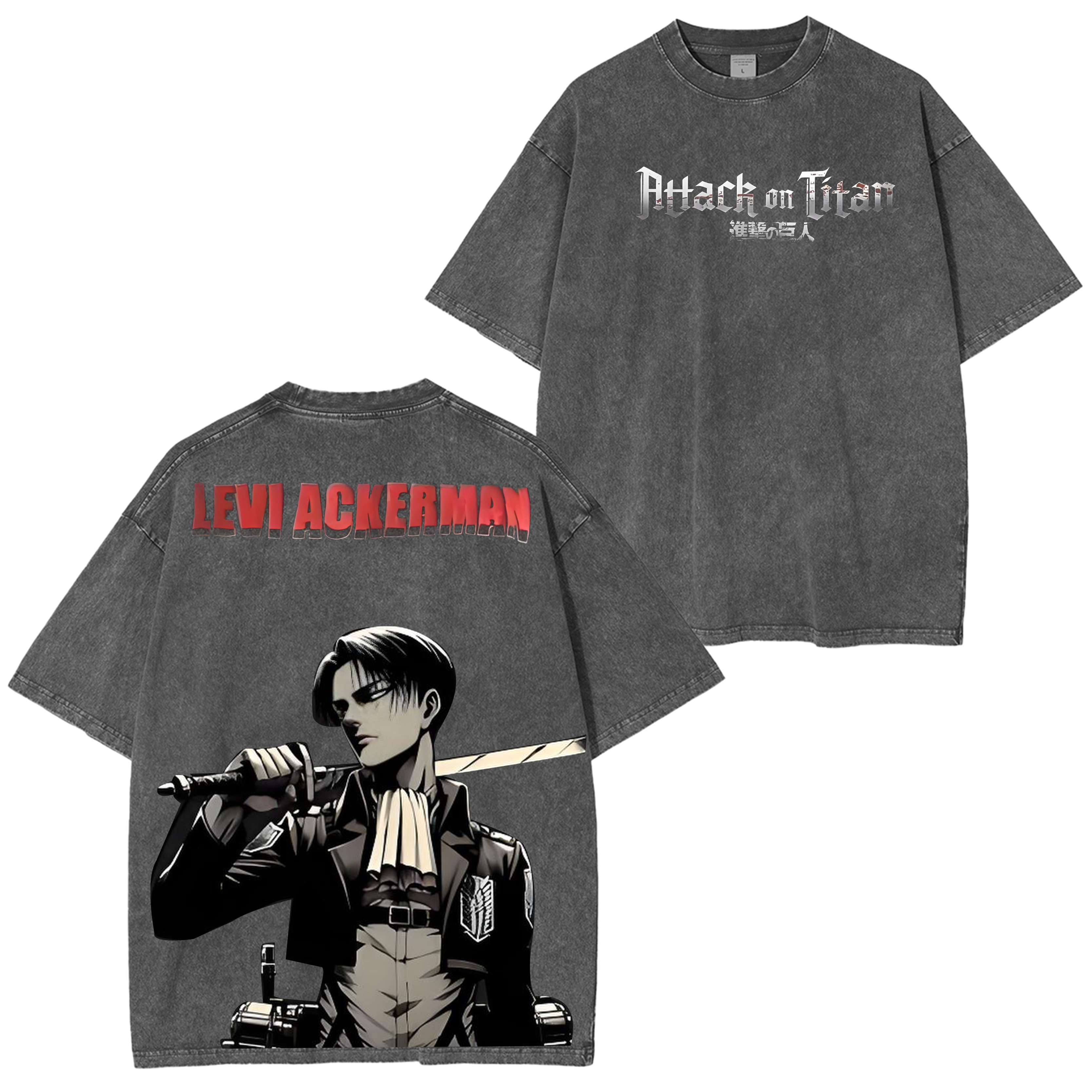 T-shirt Anime Oversize L'Attaque des Titans
