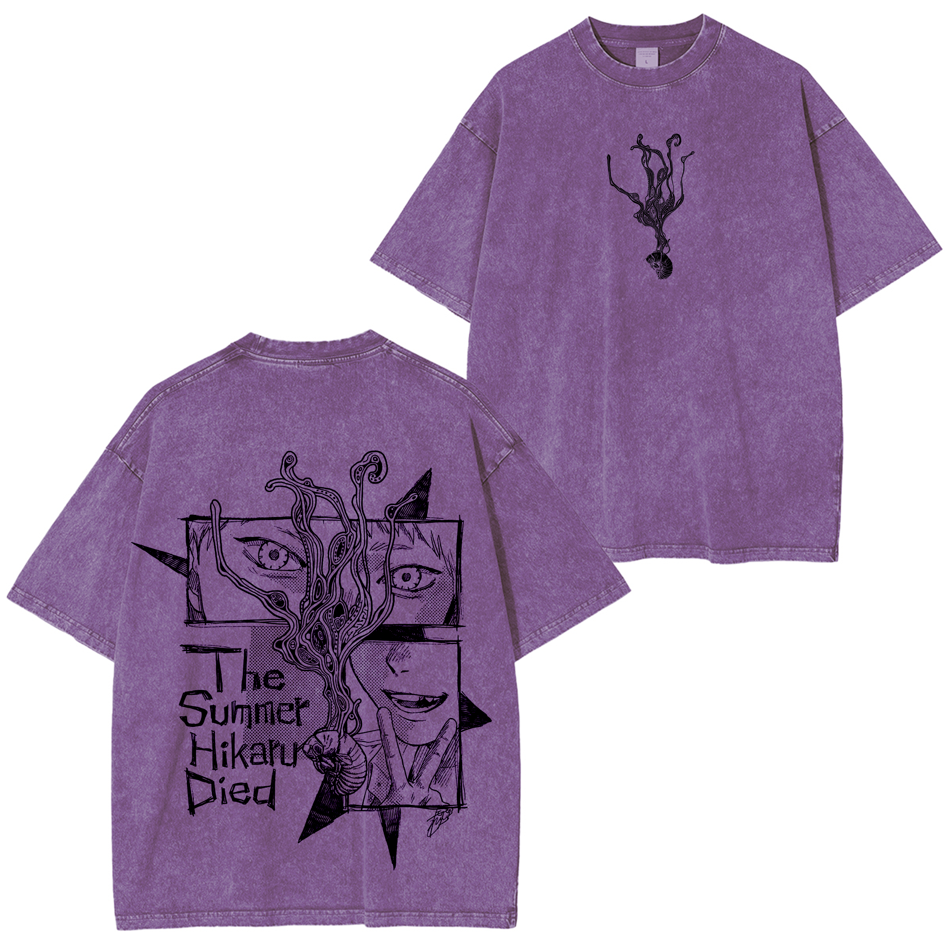 Camiseta de anime La muerte de Hikaru en verano