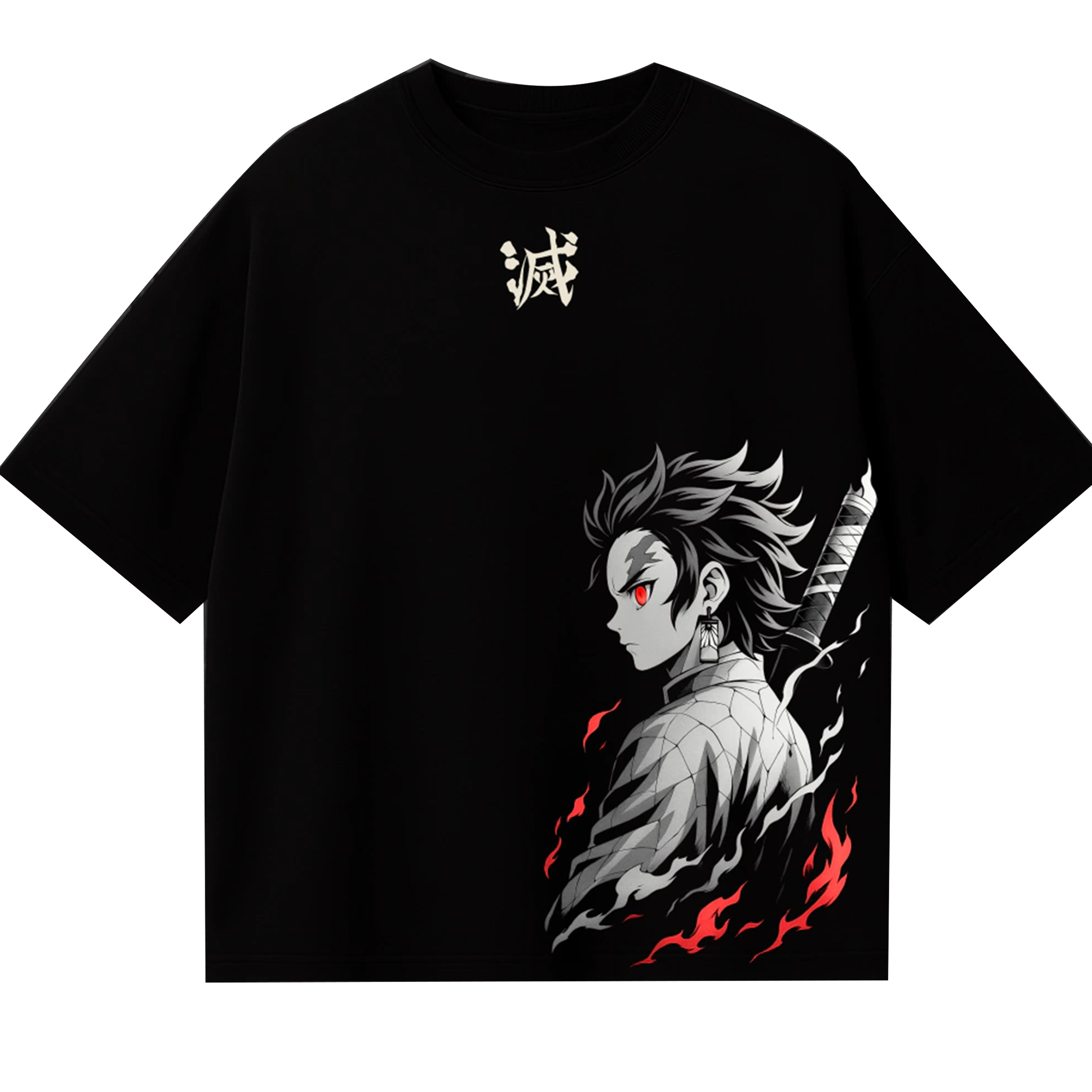 Camiseta extragrande de Tanjiro