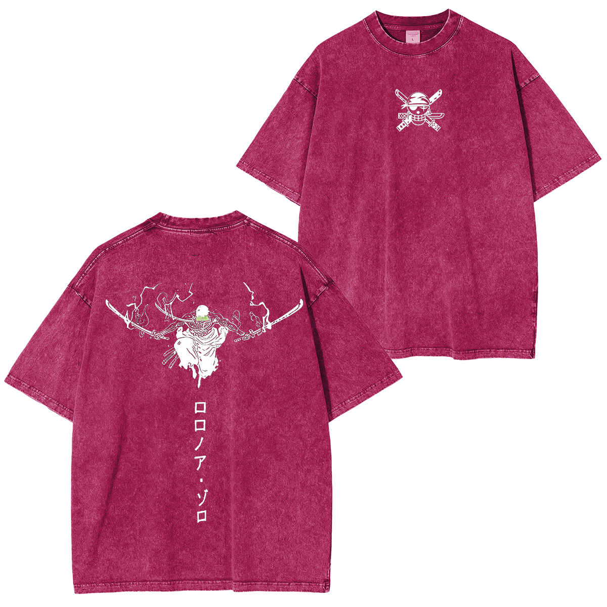 One Piece Japanese-style anime pure cotton short-sleeve T-shirt