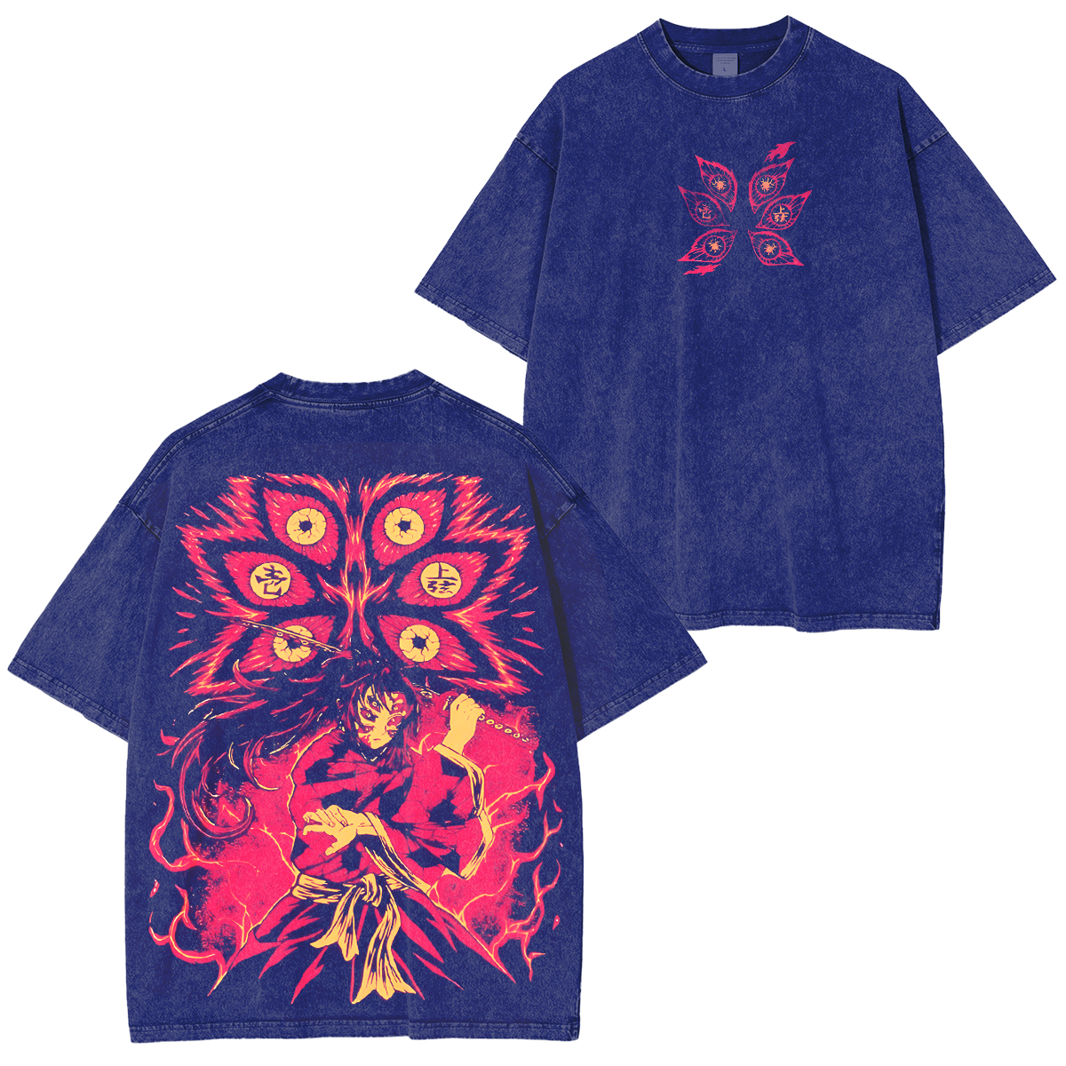 T-shirt Oversize Vintage Demon Slayer Vento