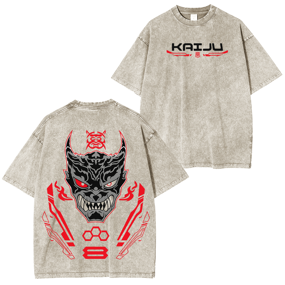 Camiseta Lavada Unisex Kaiju No. 8 Temporada 2