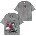 T-shirt délavé unisexe Giyu Tomioka-Demon Slayer
