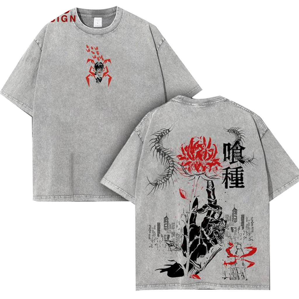 Ken Kanaki - Camiseta Vintage de Anime de Tokyo Ghoul