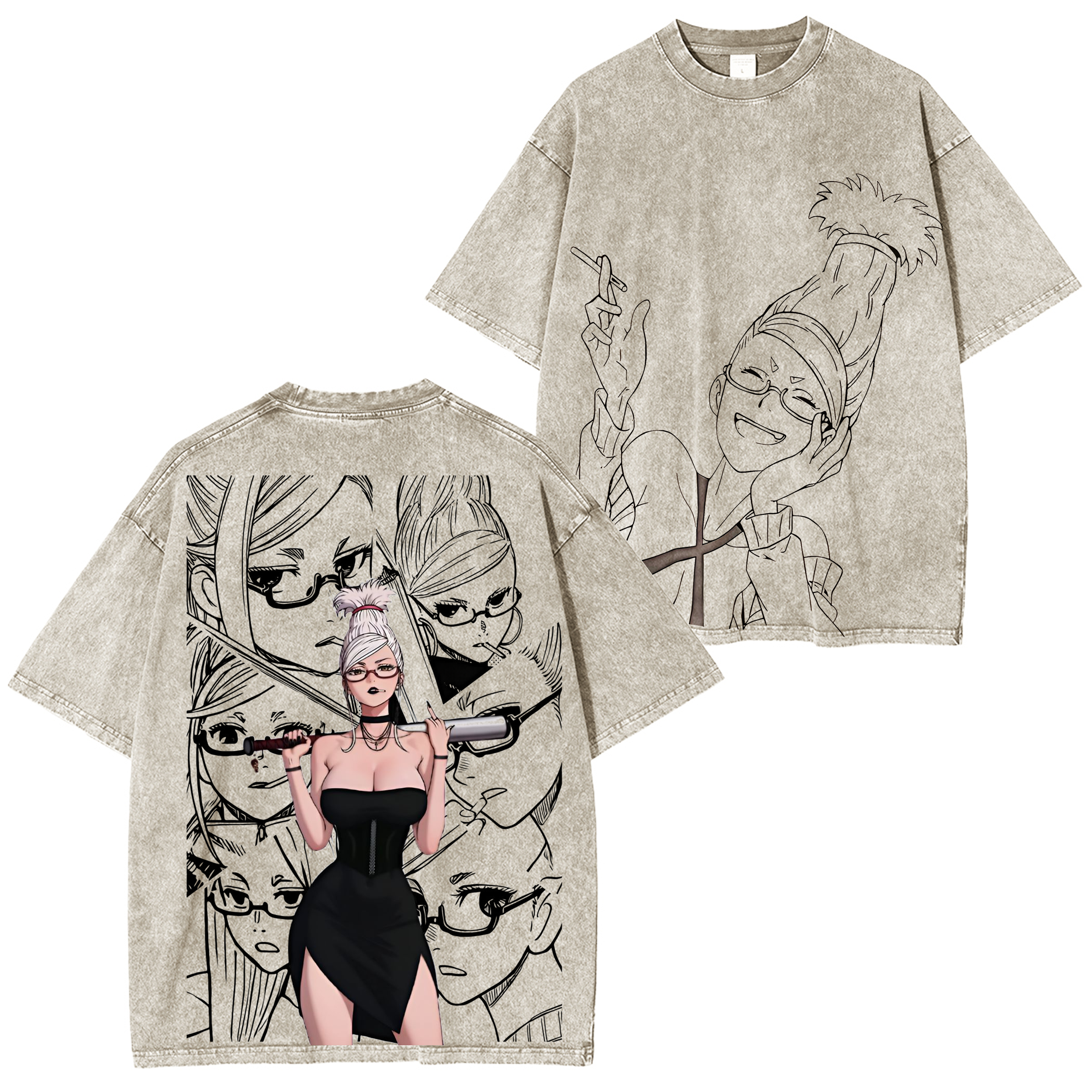 Seiko Ayase-Dandadan Camiseta vintage unisex lavada