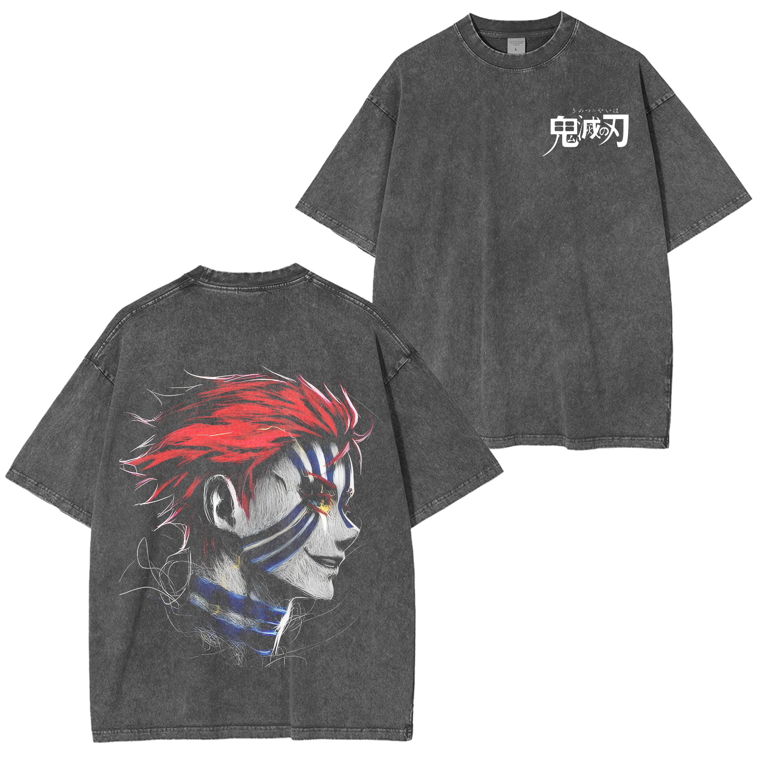 Demon Slayer: Kimetsu no Yaiba Oversize Unisex Washed T-Shirt