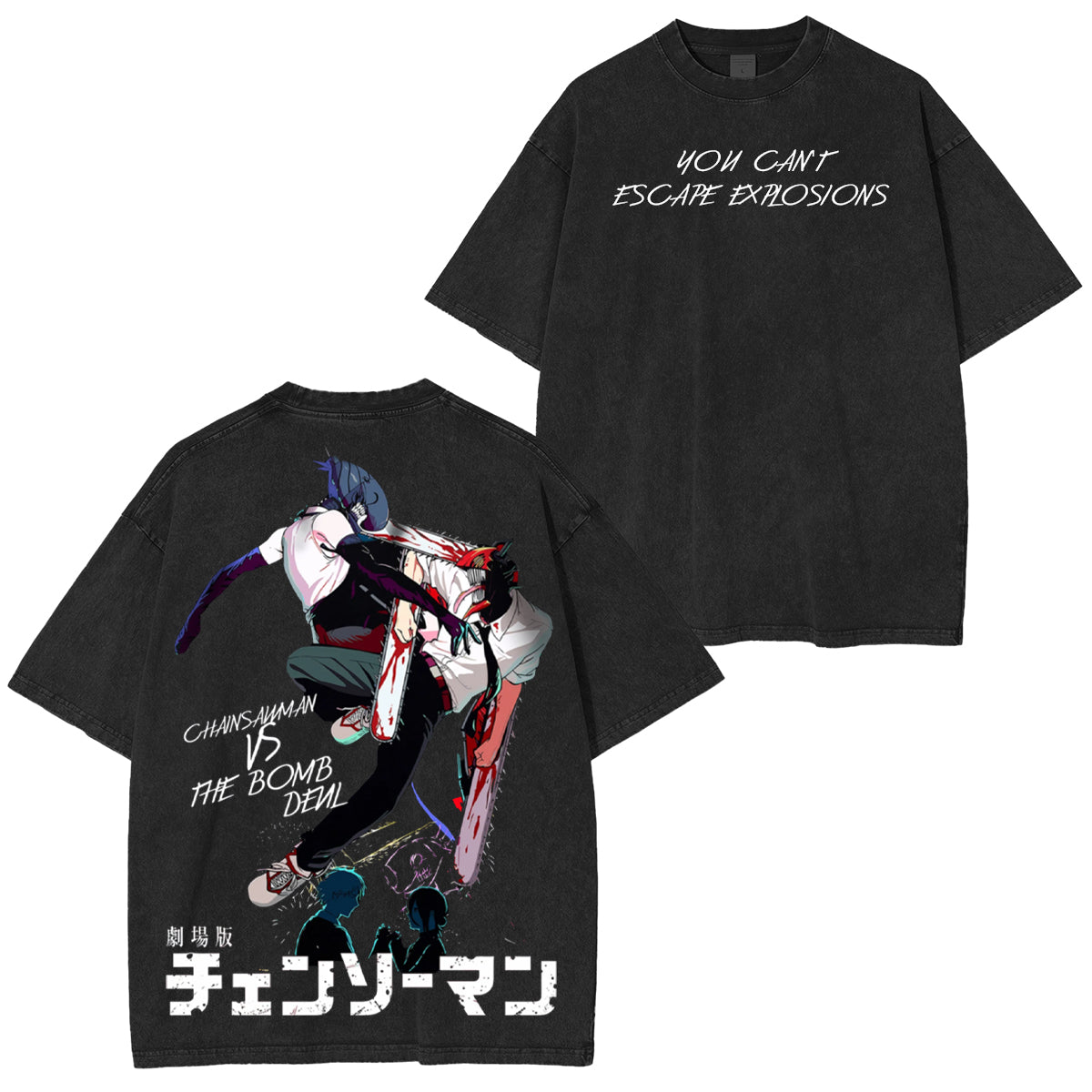 Camiseta vintage de Chainsaw Man