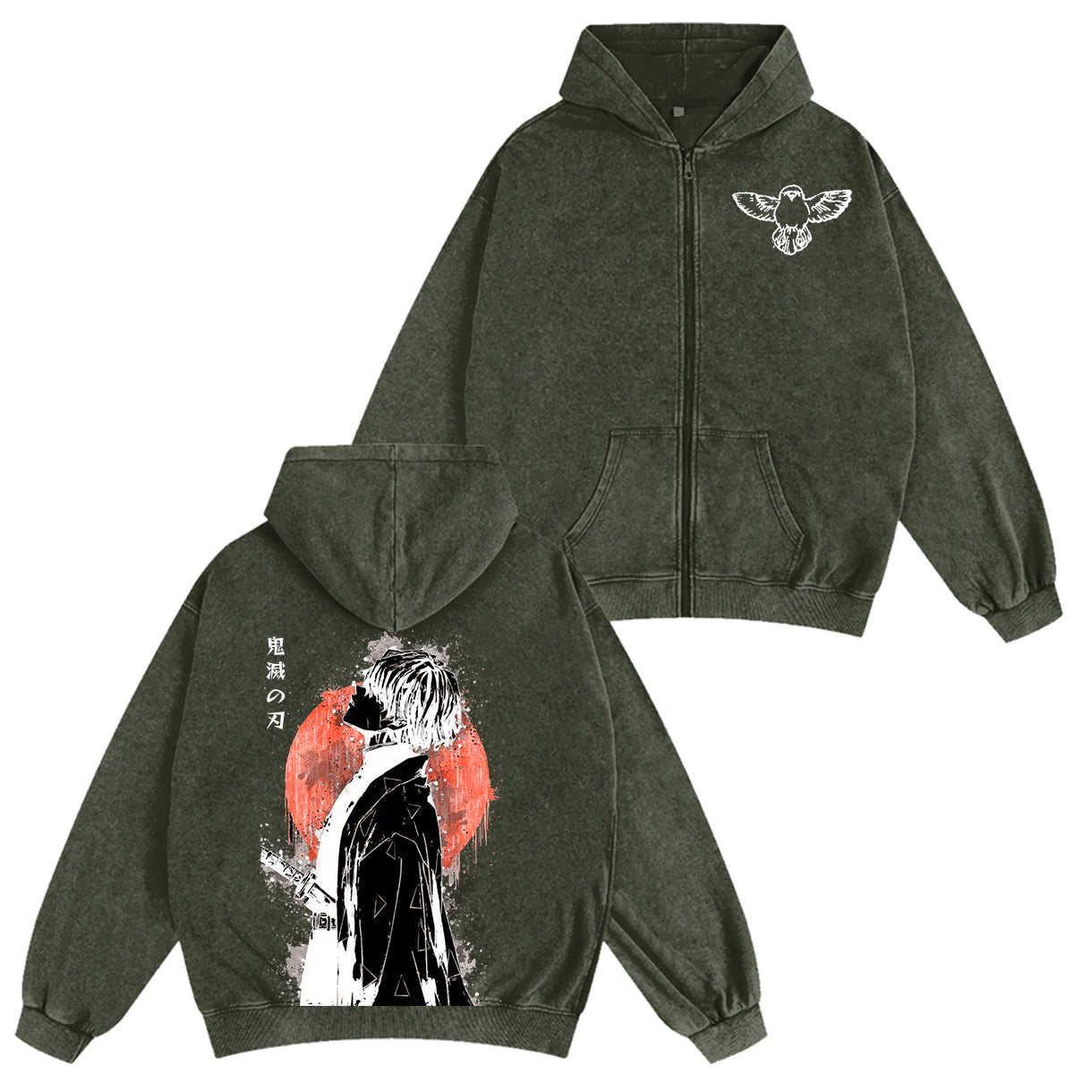 Zenitsu ,Demon Slayer Anime Unisex Washed T-Shirt