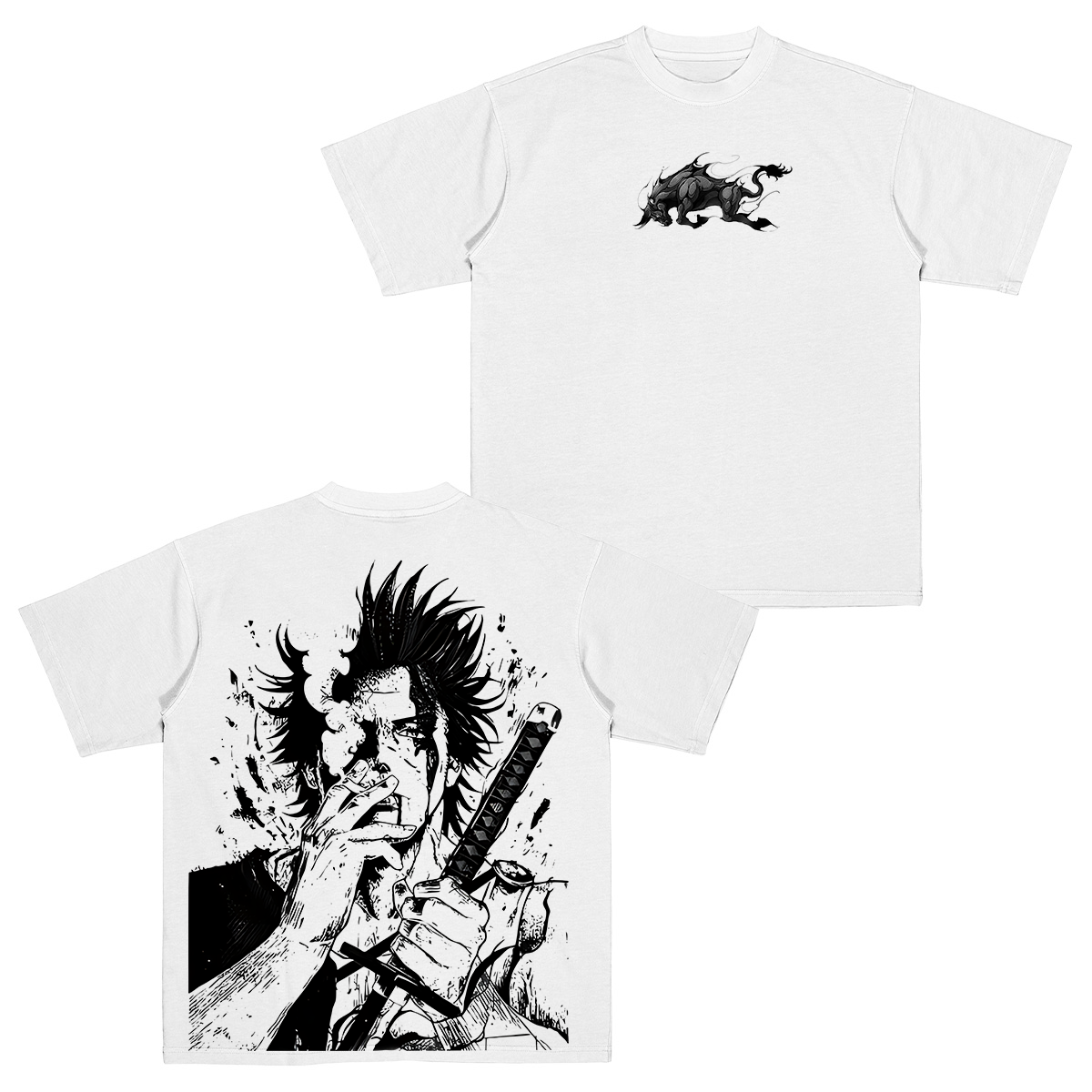 Yami Sukehiro x Black Bulls Black Clover Anime Double Printed Vintage Unisex Kids T-Shirt/Crewneck Sweatshirt/Hoodie