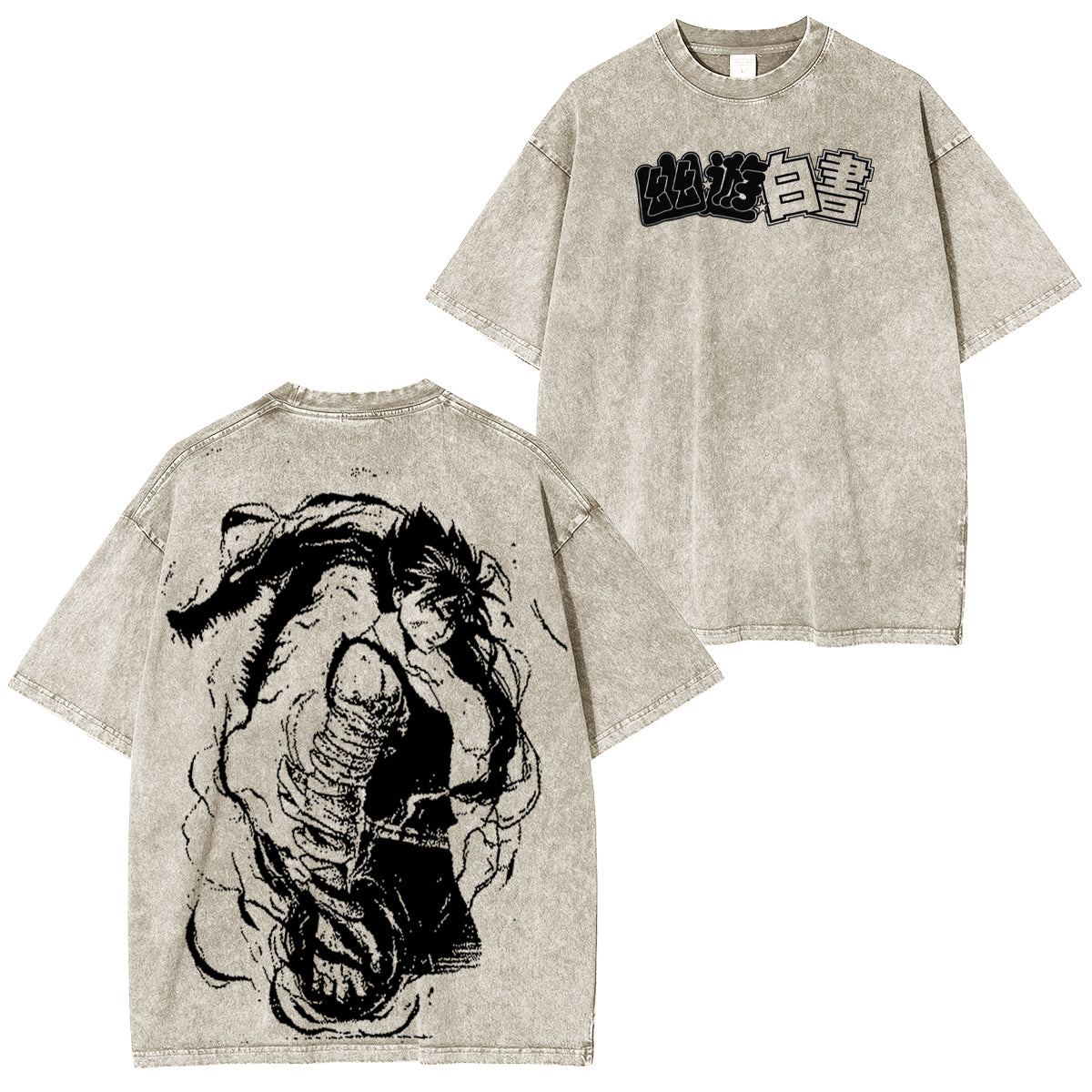 Yu Yu Hakusho Unsiex Washed T-Shirt