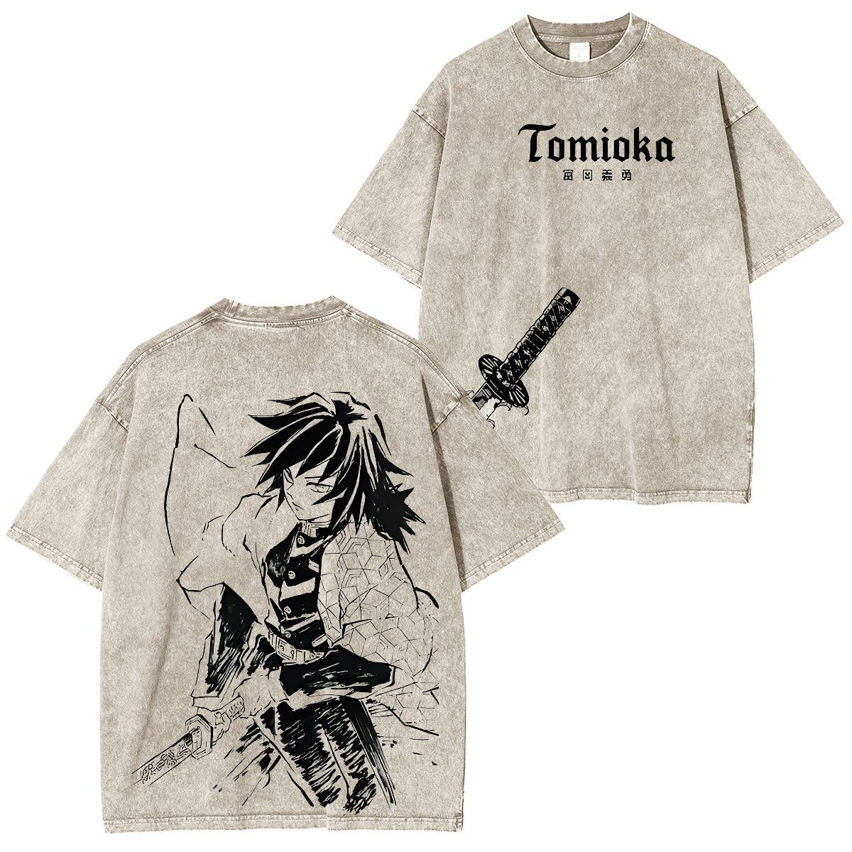 Demon Slayer Vintage Washed Unisex T-Shirt