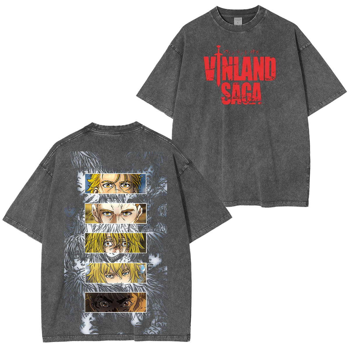 Camiseta unisex Vinland Saga con efecto vintage